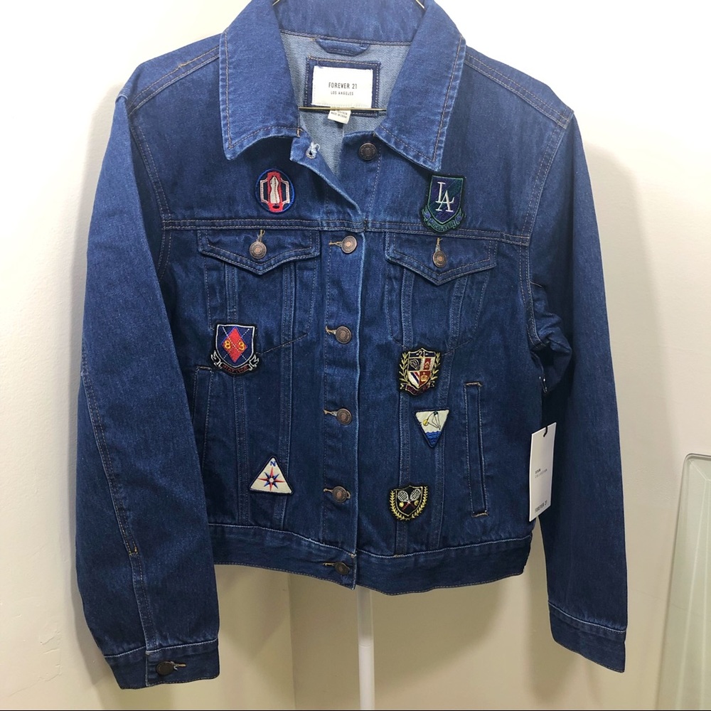 BRAND NEW Patched Denim Jacket